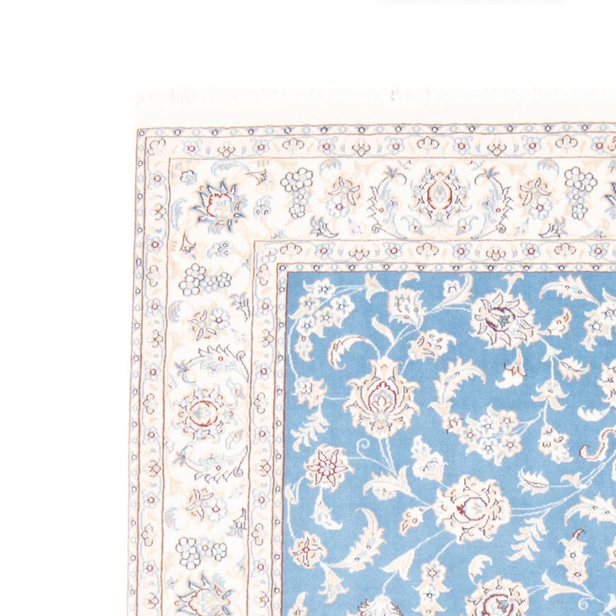 Tapis persan - Nain - Royal - 196 x 150 cm - bleu clair