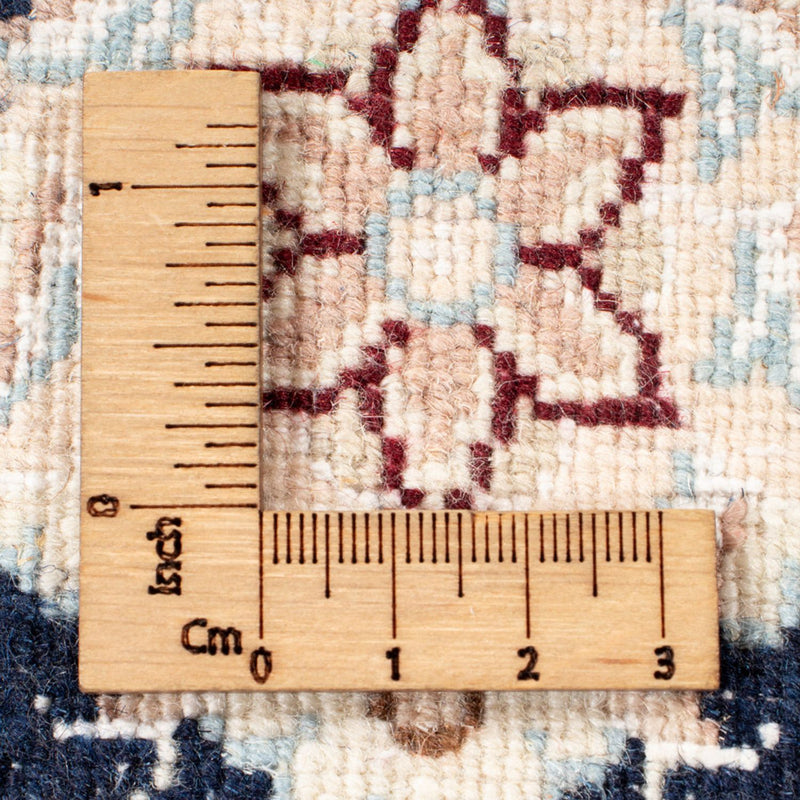 Tapis de couloir Tapis persan - Nain - Royal - 205 x 80 cm - bleu foncé