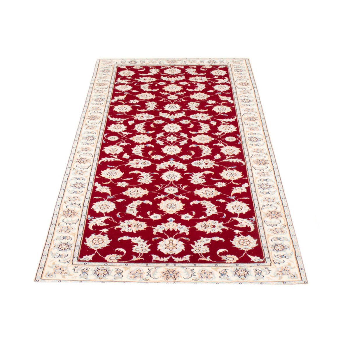 Tapis de couloir Tapis persan - Nain - Royal - 199 x 80 cm - rouge