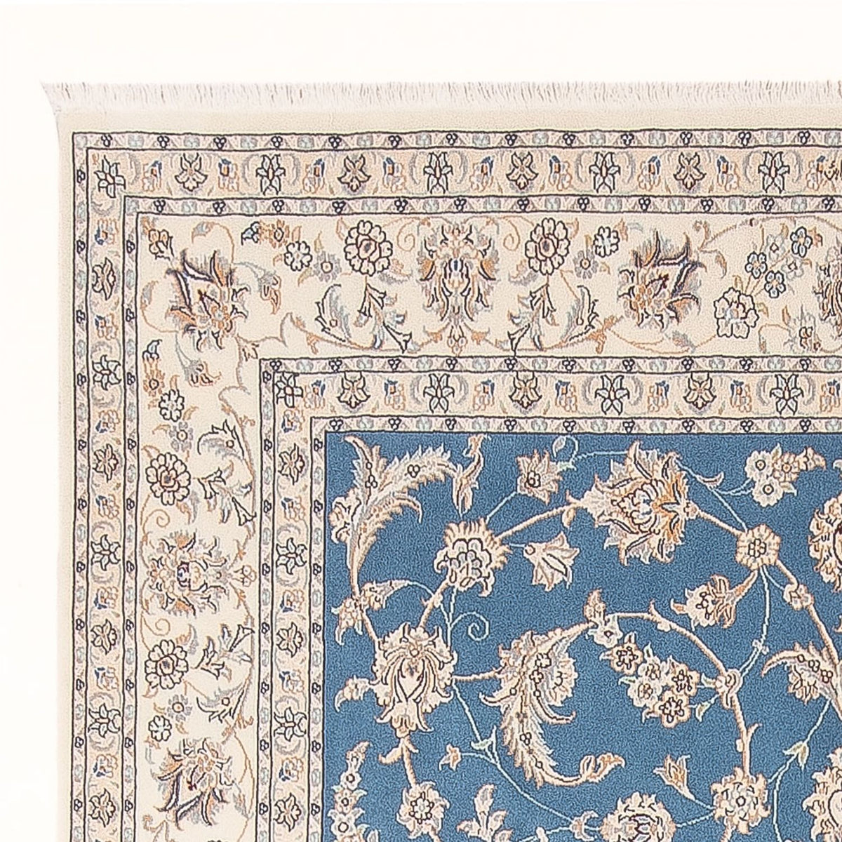 Tapis persan - Nain - Premium - 294 x 197 cm - bleu clair