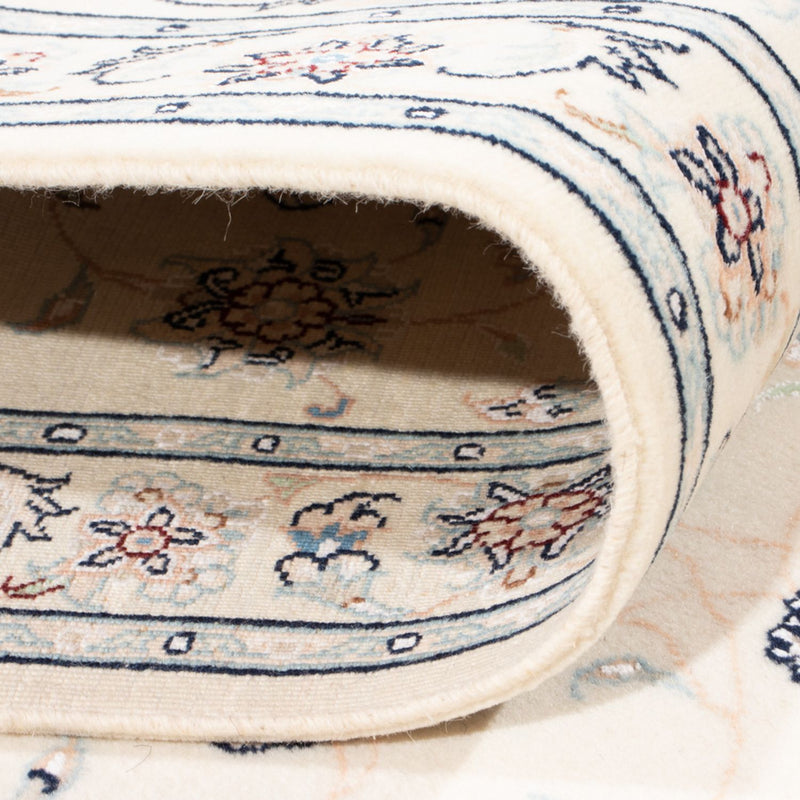 Tapis de couloir Tapis persan - Nain - Royal - 197 x 78 cm - crème