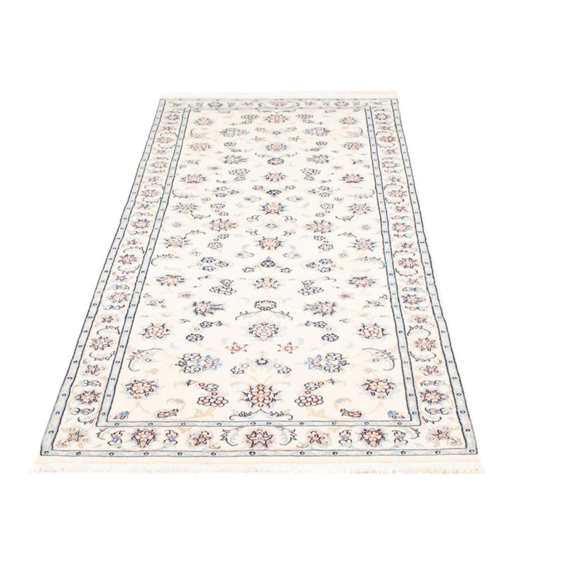 Tapis de couloir Tapis persan - Nain - Royal - 197 x 78 cm - crème