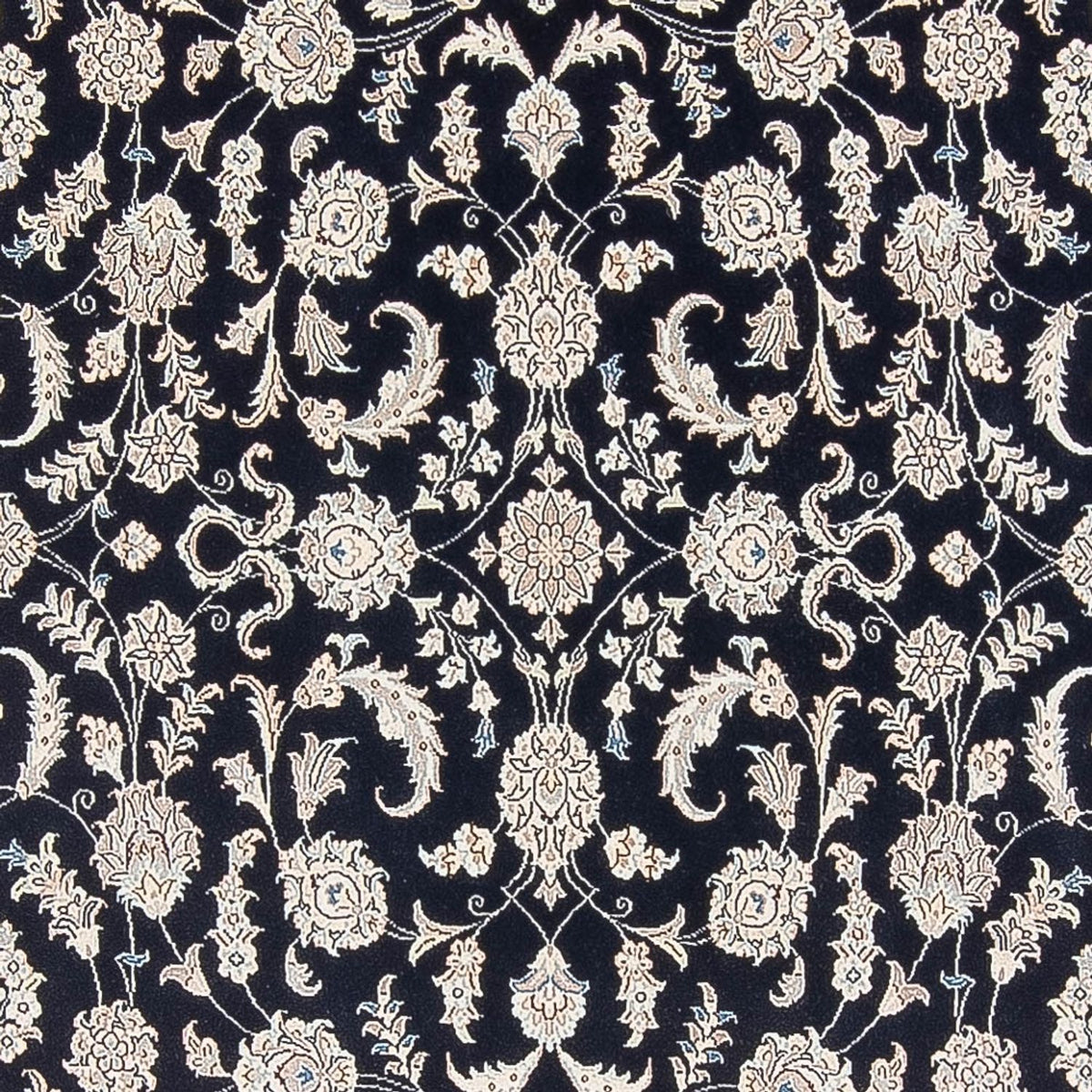 Tapis persan - Nain - Premium - 303 x 196 cm - bleu foncé