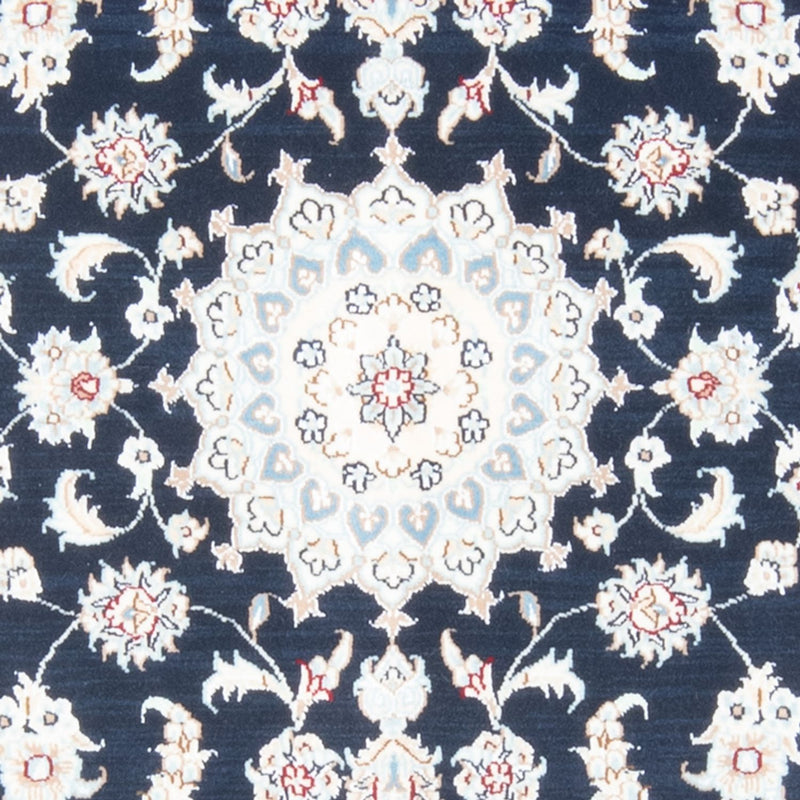 Tapis de couloir Tapis persan - Nain - Royal - 196 x 79 cm - bleu foncé