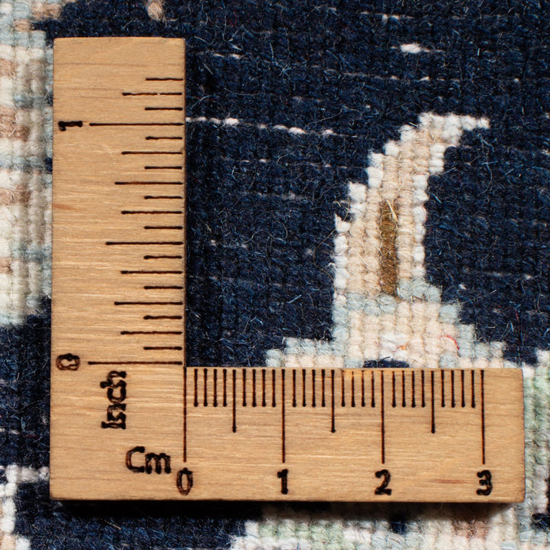 Tapis de couloir Tapis persan - Nain - Royal - 196 x 79 cm - bleu foncé