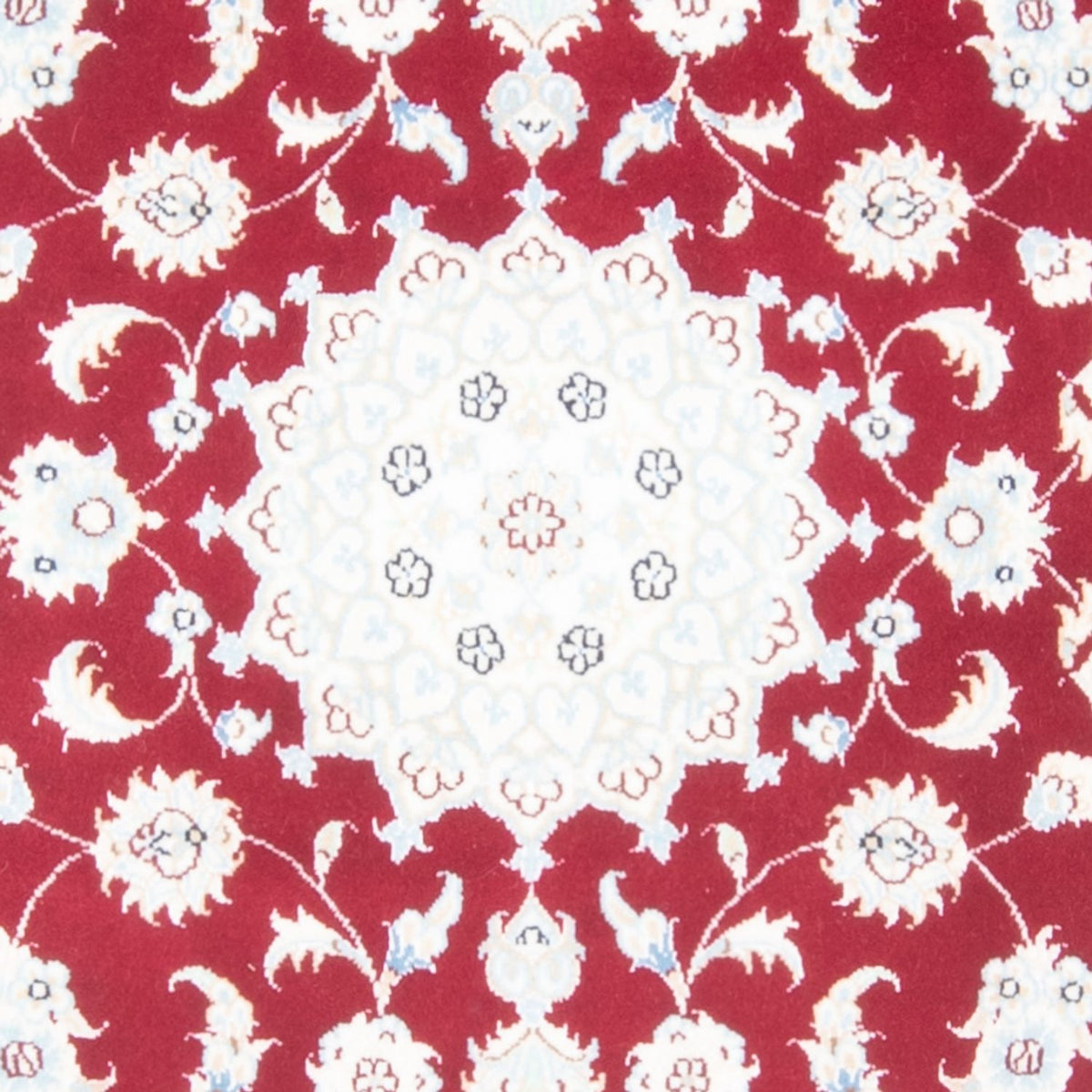 Tapis de couloir Tapis persan - Nain - Royal - 199 x 80 cm - rouge