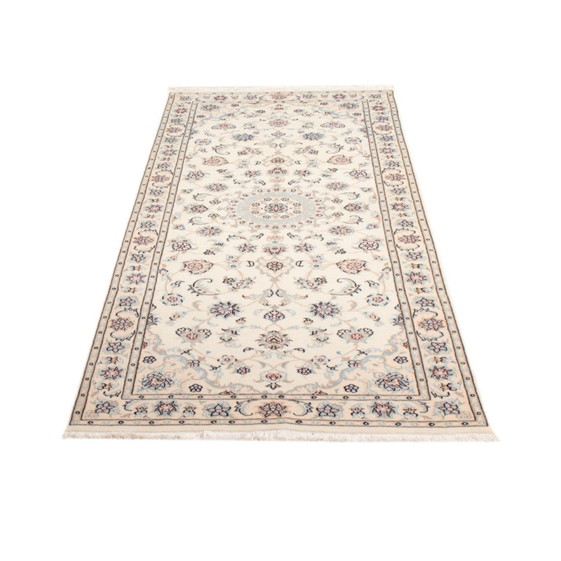 Tapis de couloir Tapis persan - Nain - Royal - 200 x 80 cm - crème