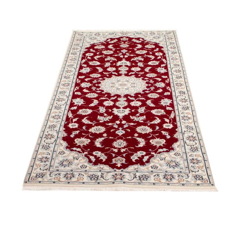 Tapis de couloir Tapis persan - Nain - Royal - 200 x 80 cm - rouge