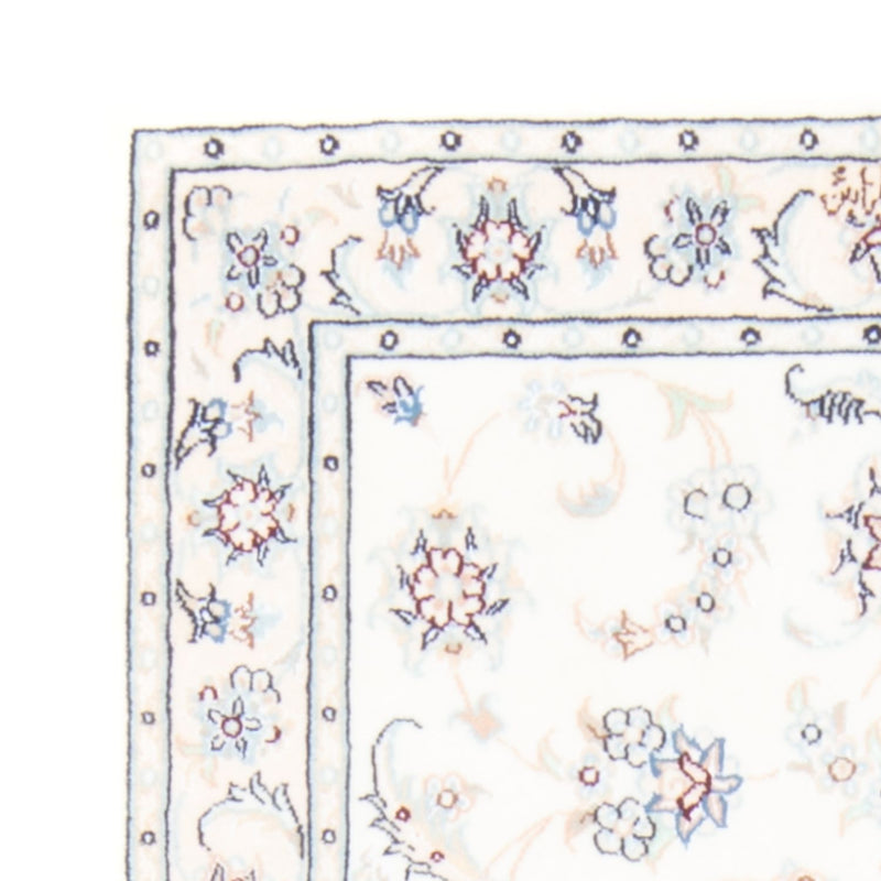 Tapis de couloir Tapis persan - Nain - Royal - 200 x 80 cm - crème