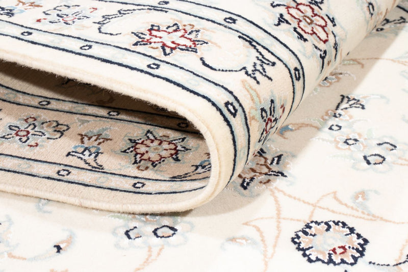 Tapis de couloir Tapis persan - Nain - Royal - 200 x 80 cm - crème