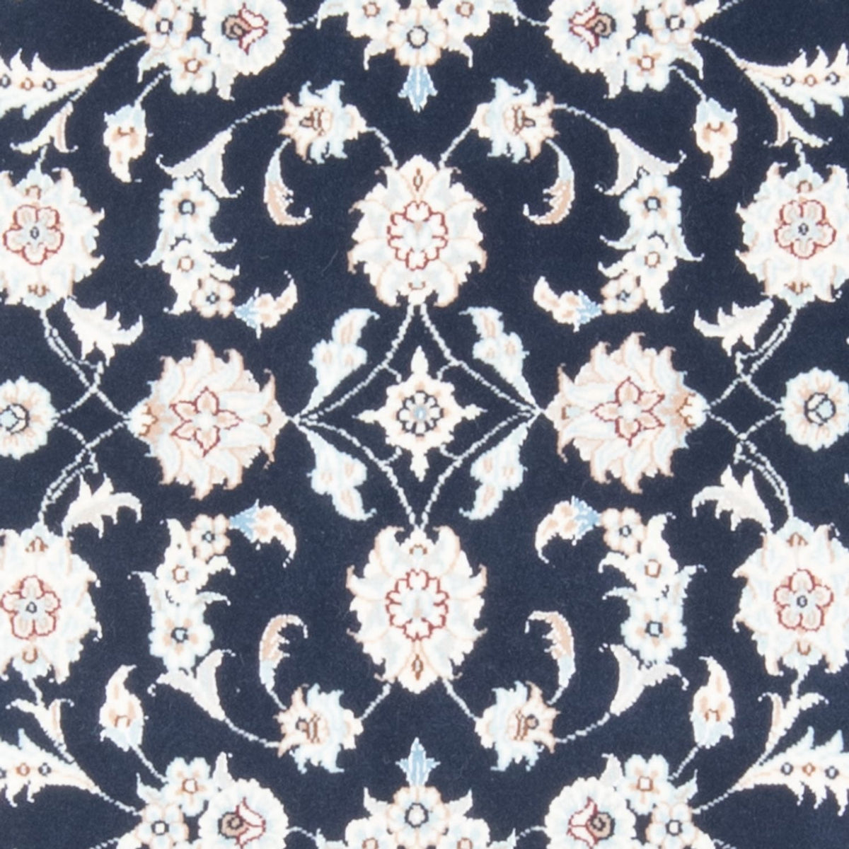 Tapis de couloir Tapis persan - Nain - Royal - 198 x 78 cm - bleu foncé