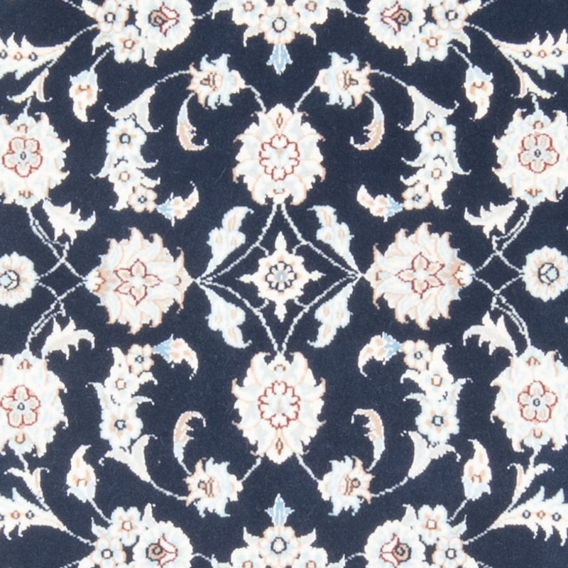 Tapis de couloir Tapis persan - Nain - Royal - 198 x 78 cm - bleu foncé