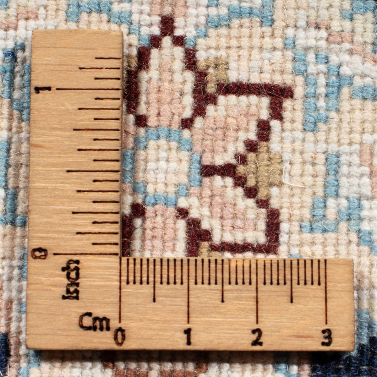 Tapis de couloir Tapis persan - Nain - Royal - 198 x 78 cm - bleu foncé