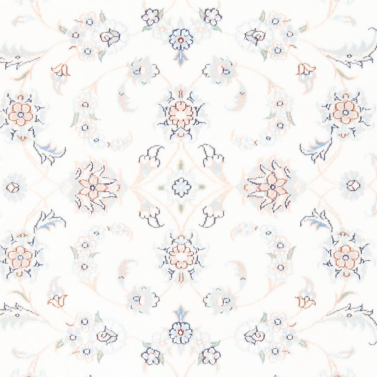 Tapis de couloir Tapis persan - Nain - Royal - 196 x 81 cm - crème