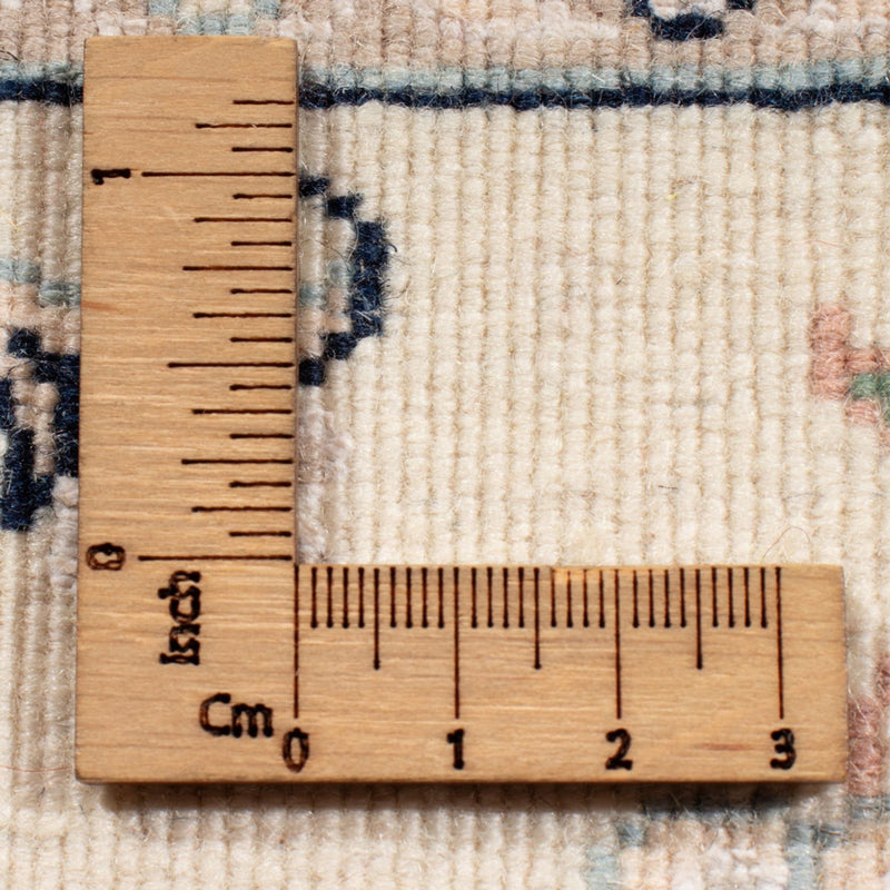 Tapis de couloir Tapis persan - Nain - Royal - 196 x 81 cm - crème