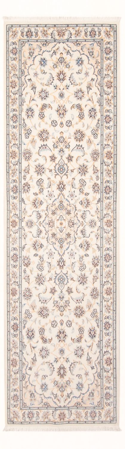 Tapis de couloir Tapis persan - Nain - Premium - 247 x 80 cm - crème