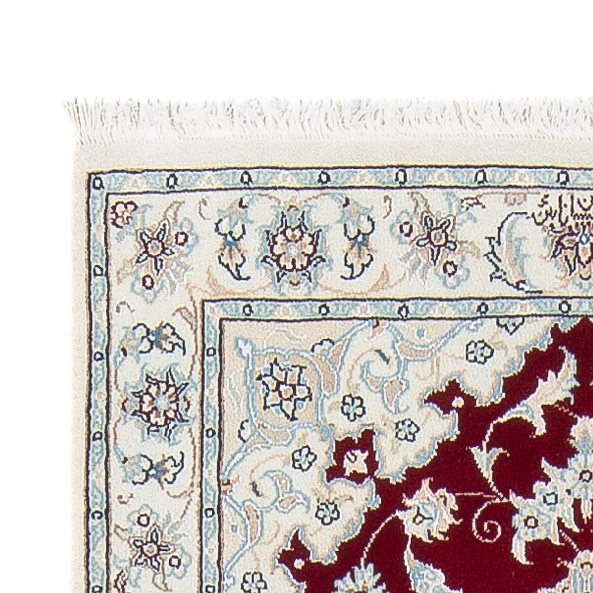 Tapis de couloir Tapis persan - Nain - Premium - 243 x 81 cm - rouge