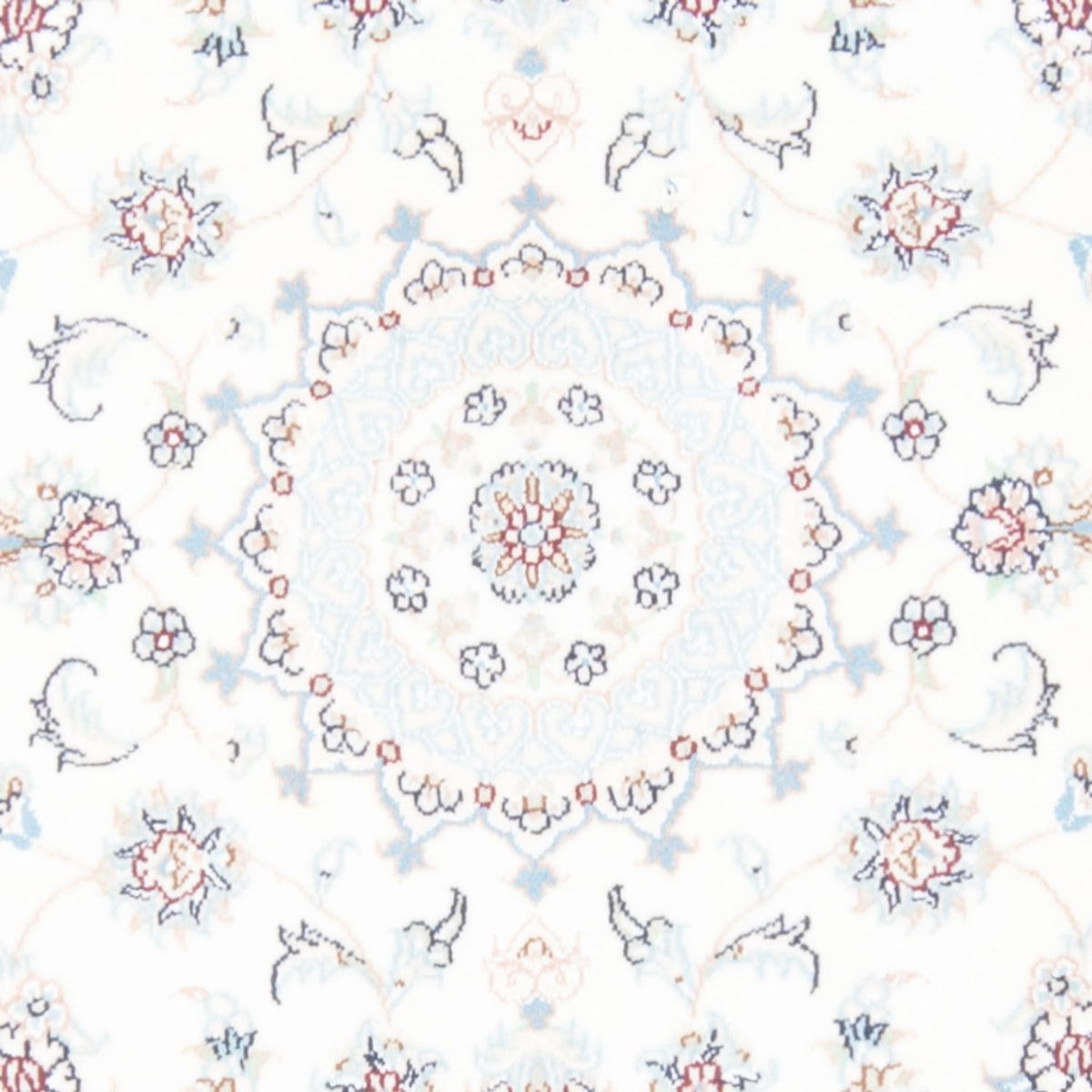 Tapis de couloir Tapis persan - Nain - Royal - 199 x 81 cm - crème