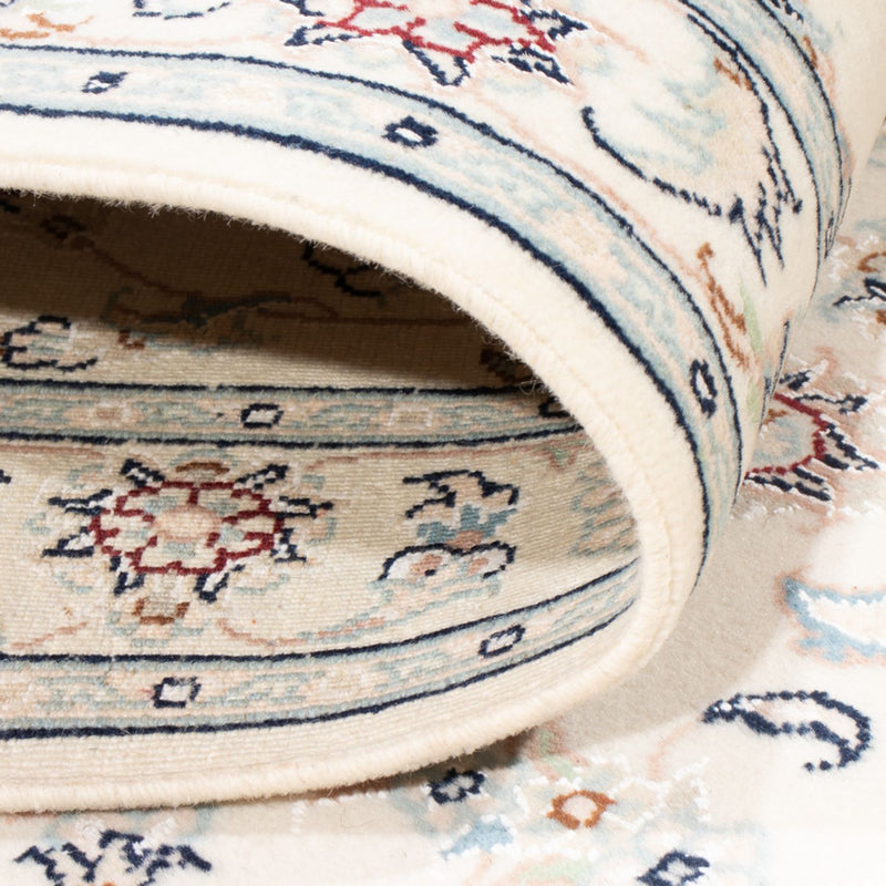 Tapis de couloir Tapis persan - Nain - Royal - 199 x 81 cm - crème