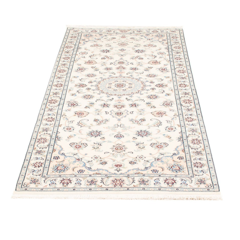 Tapis de couloir Tapis persan - Nain - Royal - 199 x 81 cm - crème