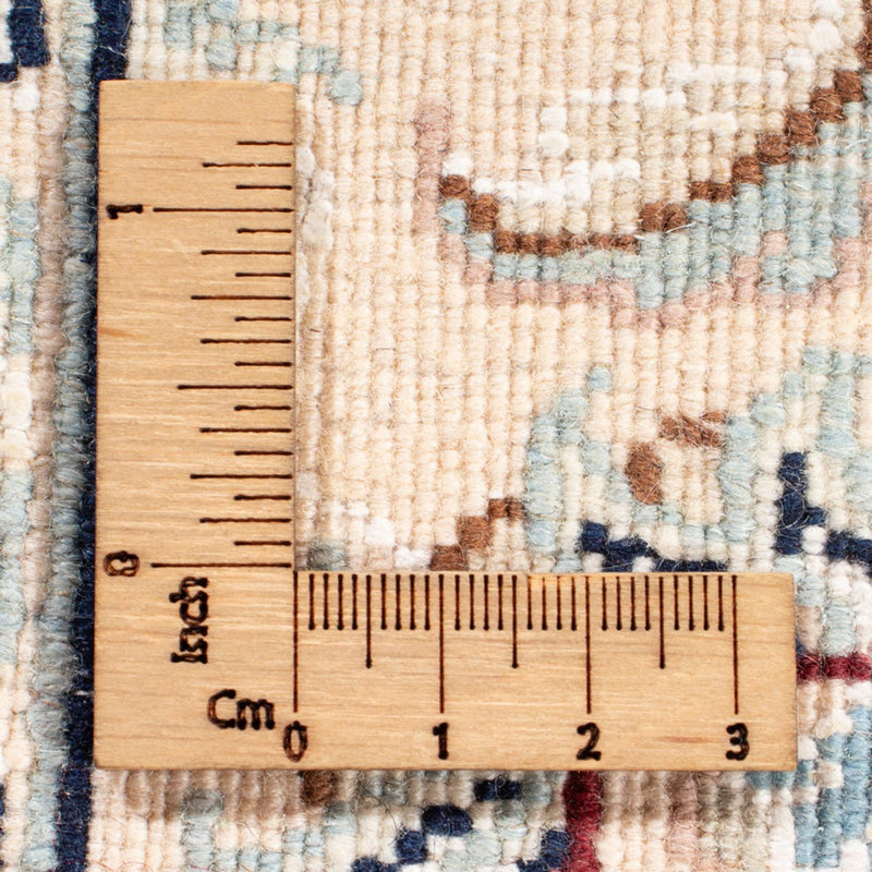 Tapis de couloir Tapis persan - Nain - Royal - 199 x 81 cm - crème