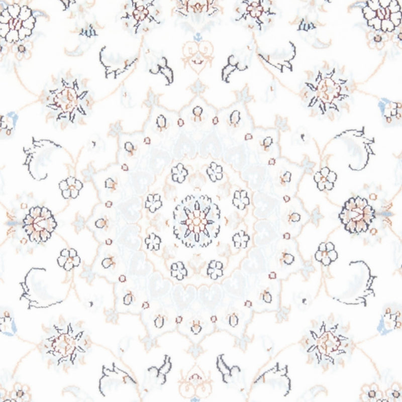 Tapis de couloir Tapis persan - Nain - Royal - 198 x 80 cm - crème