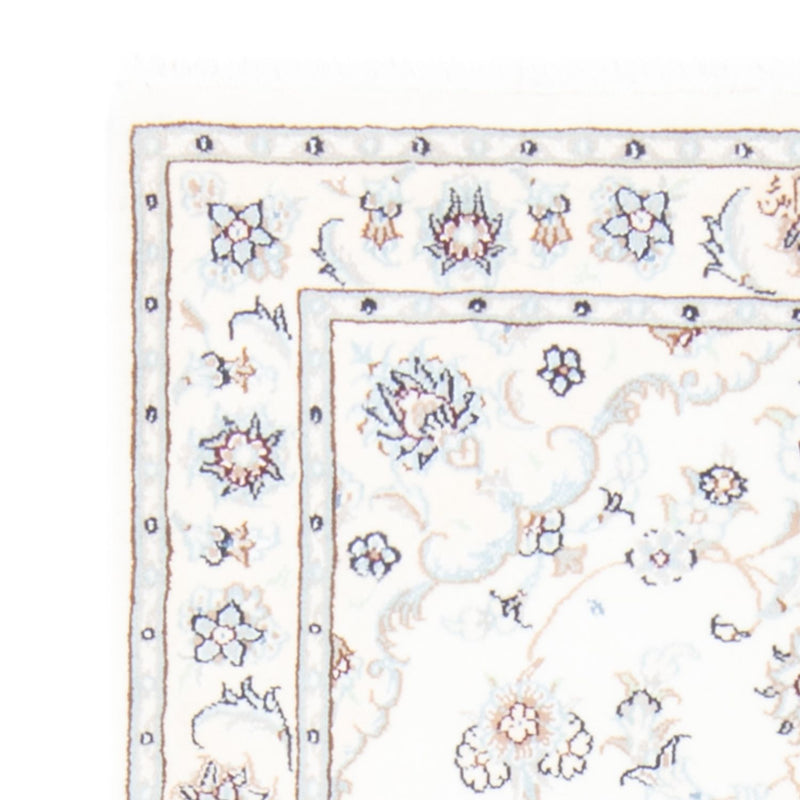 Tapis de couloir Tapis persan - Nain - Royal - 198 x 80 cm - crème