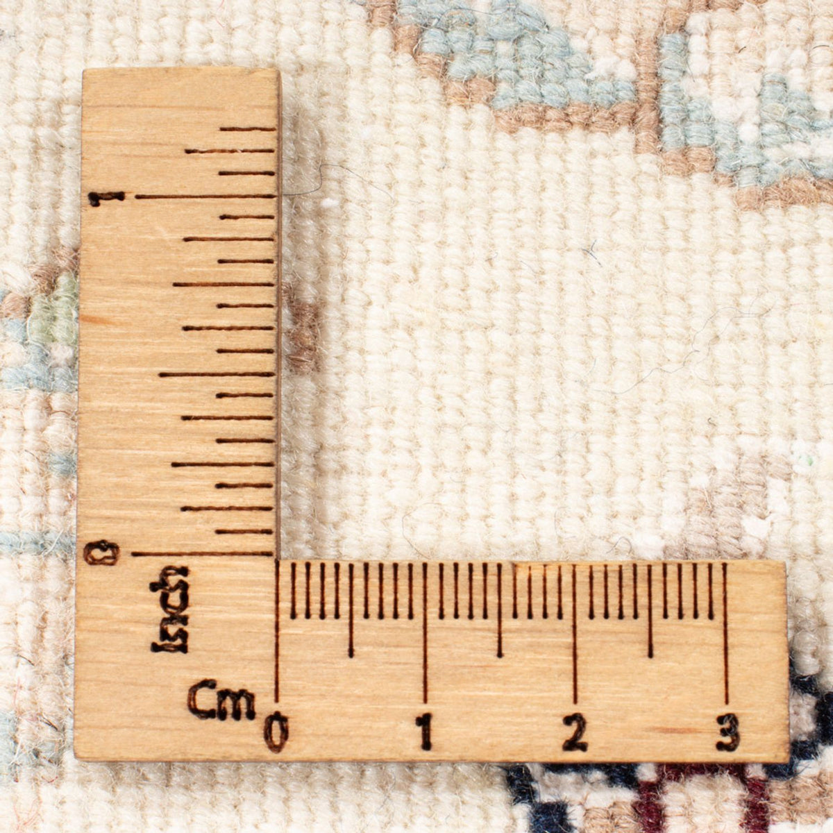 Tapis de couloir Tapis persan - Nain - Royal - 198 x 80 cm - crème