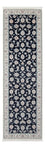 Tapis de couloir Tapis persan - Nain - Premium - 248 x 82 cm - bleu foncé