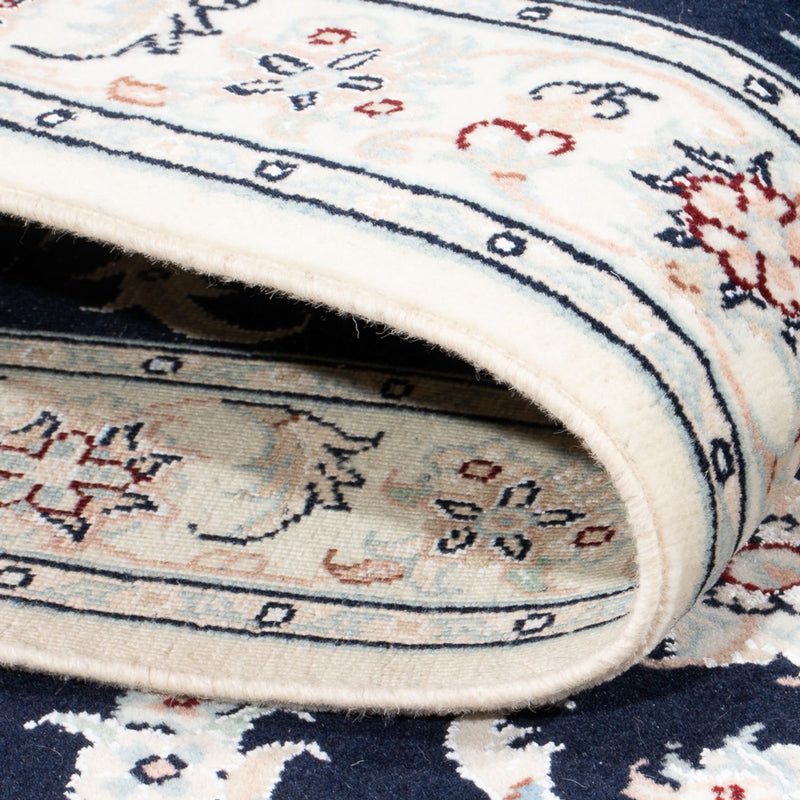 Tapis de couloir Tapis persan - Nain - Premium - 248 x 82 cm - bleu foncé