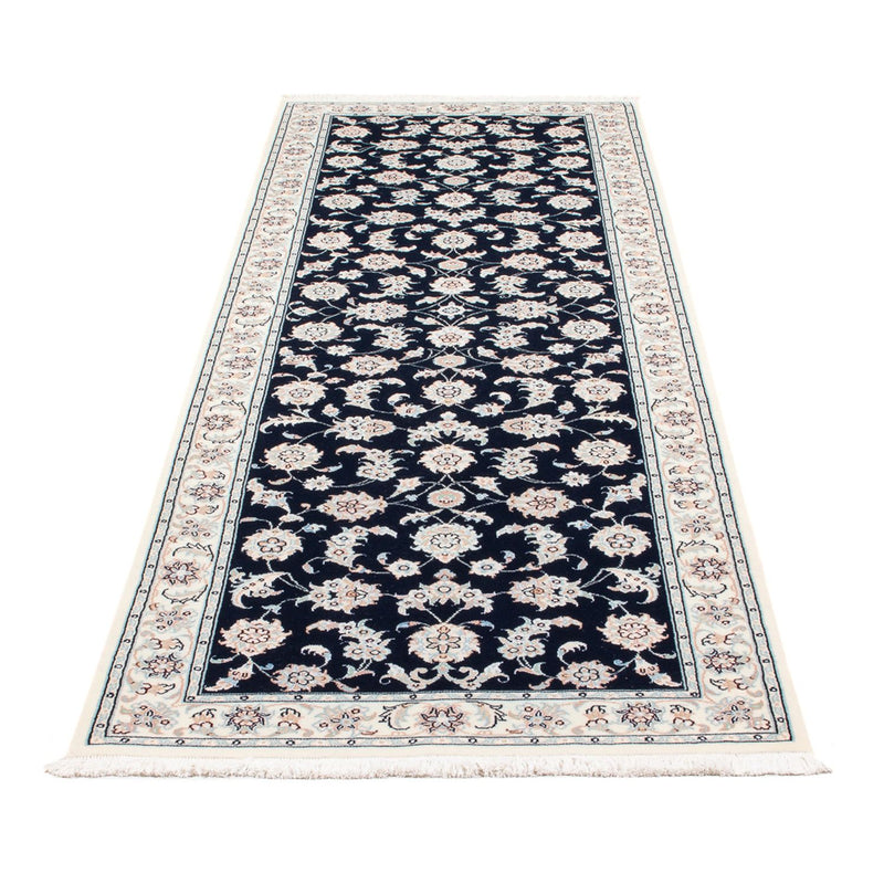 Tapis de couloir Tapis persan - Nain - Premium - 248 x 82 cm - bleu foncé