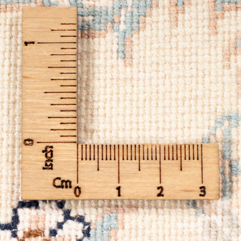 Tapis de couloir Tapis persan - Nain - Royal - 212 x 80 cm - crème