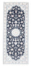 Tapis de couloir Tapis persan - Nain - Royal - 194 x 82 cm - bleu foncé