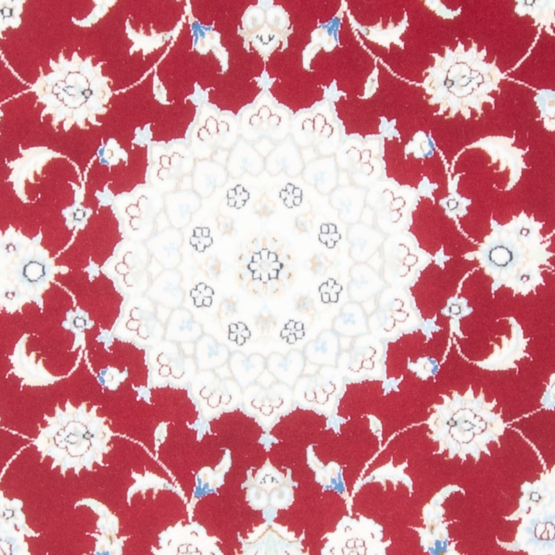 Tapis de couloir Tapis persan - Nain - Royal - 202 x 80 cm - rouge