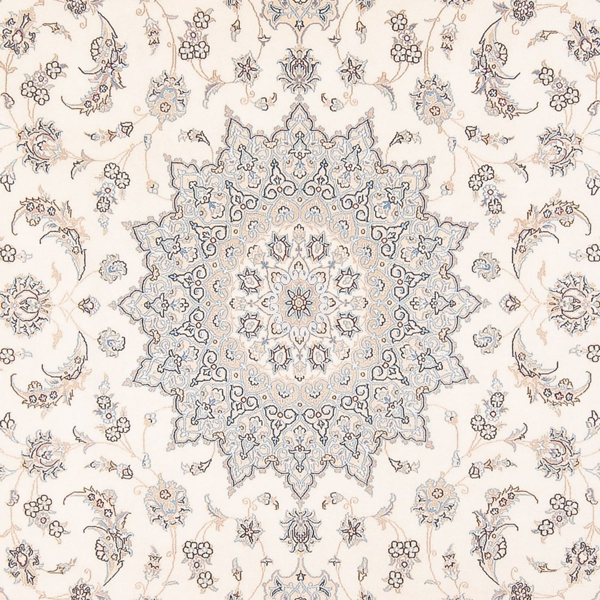 Tapis persan - Nain - Premium - 343 x 246 cm - crème