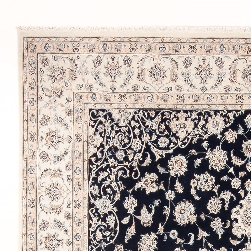 Tapis persan - Nain - Premium - 310 x 243 cm - bleu foncé