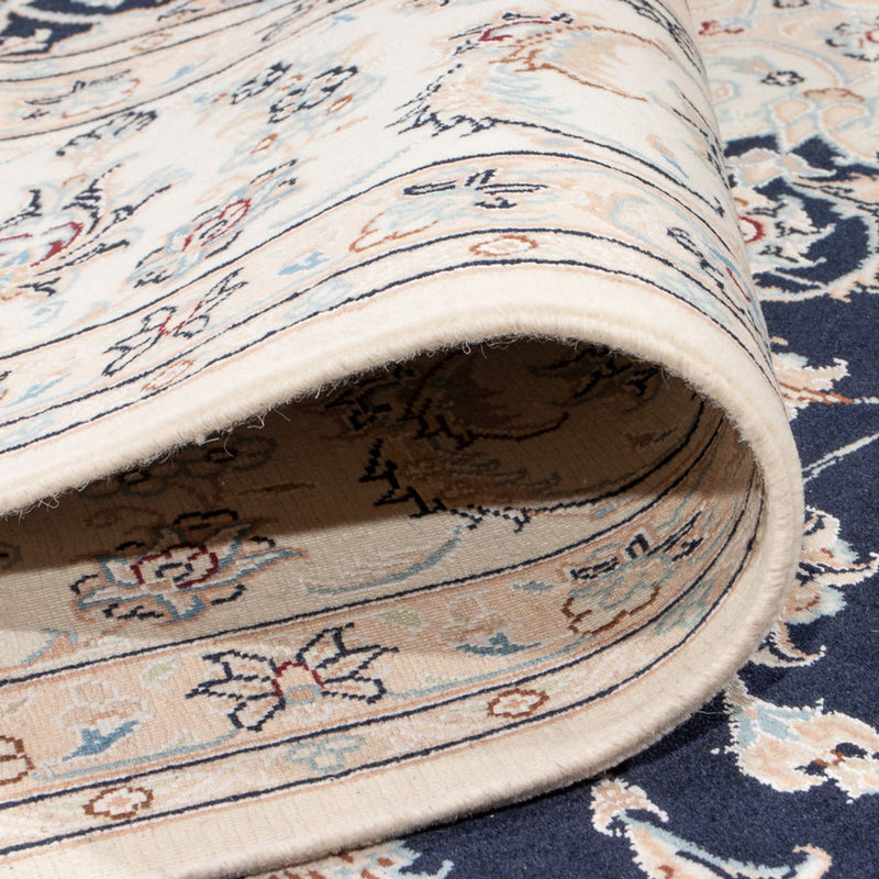Tapis persan - Nain - Premium - 310 x 243 cm - bleu foncé