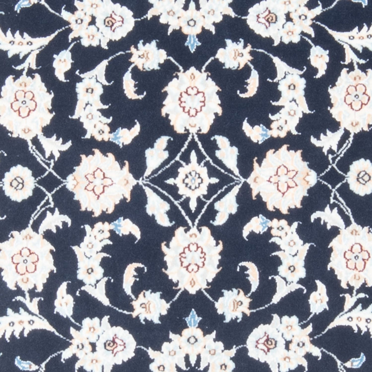 Tapis de couloir Tapis persan - Nain - Royal - 200 x 80 cm - bleu foncé