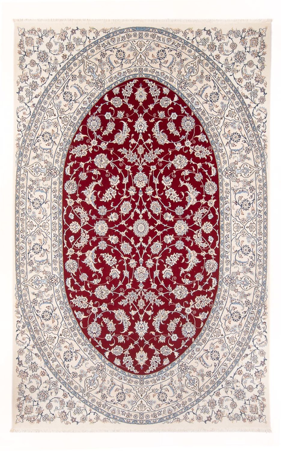Tapis persan - Nain - Premium - 297 x 203 cm - rouge