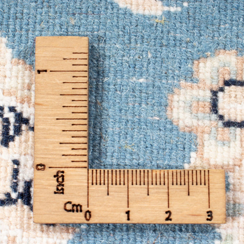 Tapis de couloir Tapis persan - Nain - Royal - 200 x 80 cm - bleu clair