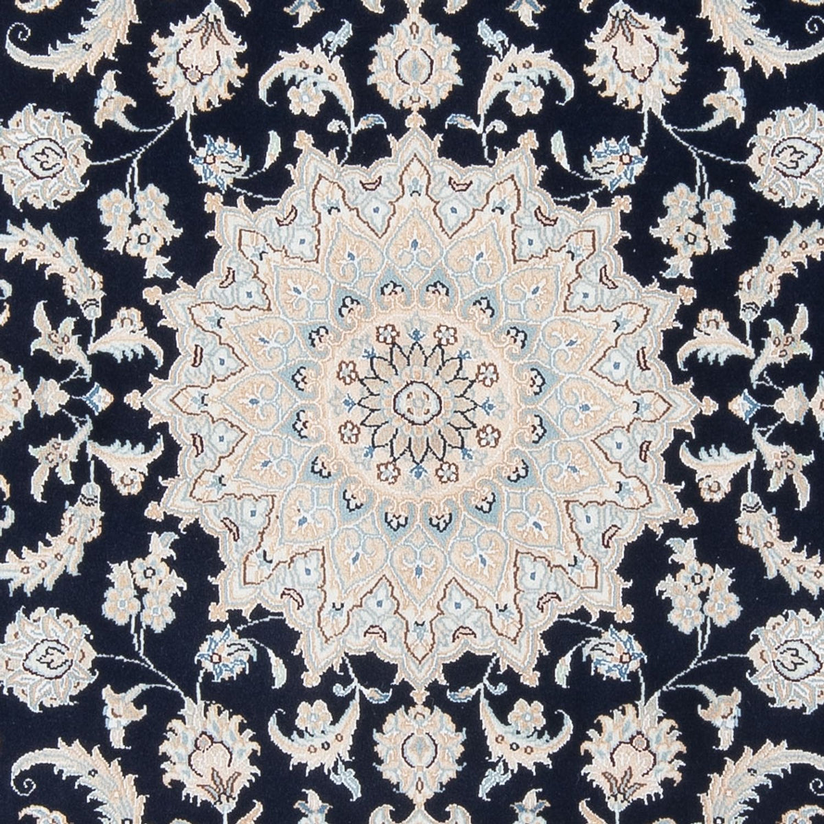 Tapis persan - Nain - Premium - 198 x 150 cm - bleu foncé