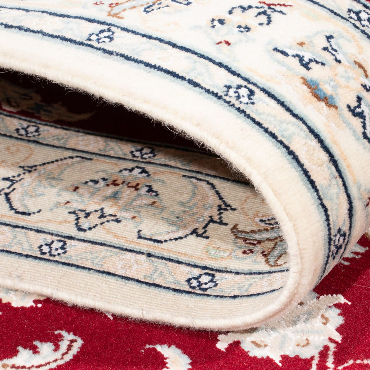 Tapis de couloir Tapis persan - Nain - Premium - 295 x 81 cm - rouge