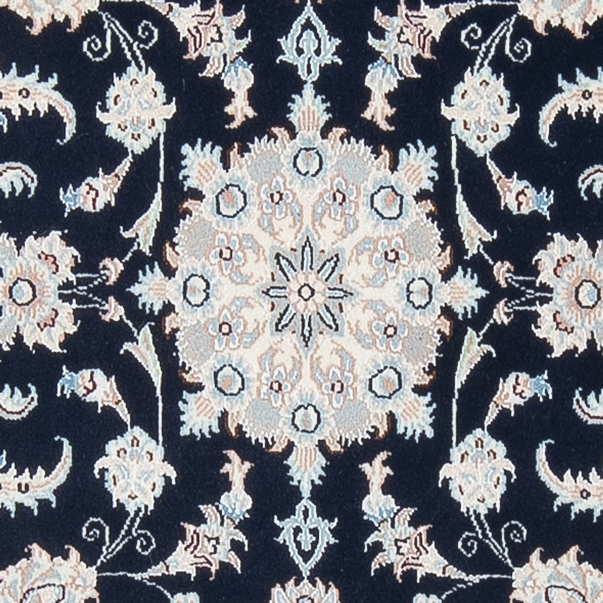 Tapis de couloir Tapis persan - Nain - Premium - 296 x 81 cm - bleu foncé