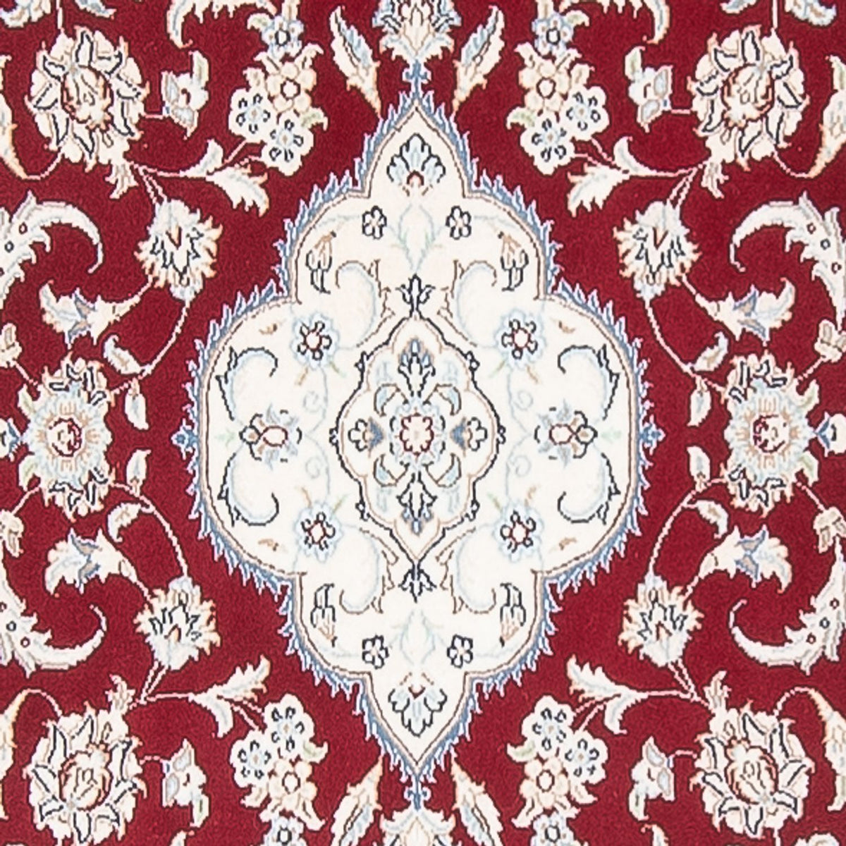 Tapis de couloir Tapis persan - Nain - Premium - 390 x 89 cm - rouge