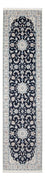 Tapis de couloir Tapis persan - Nain - Premium - 305 x 82 cm - bleu foncé