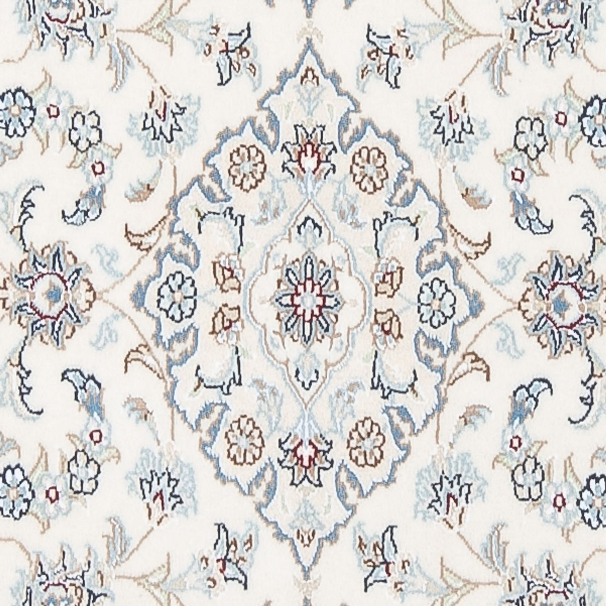 Tapis de couloir Tapis persan - Nain - Premium - 303 x 81 cm - crème
