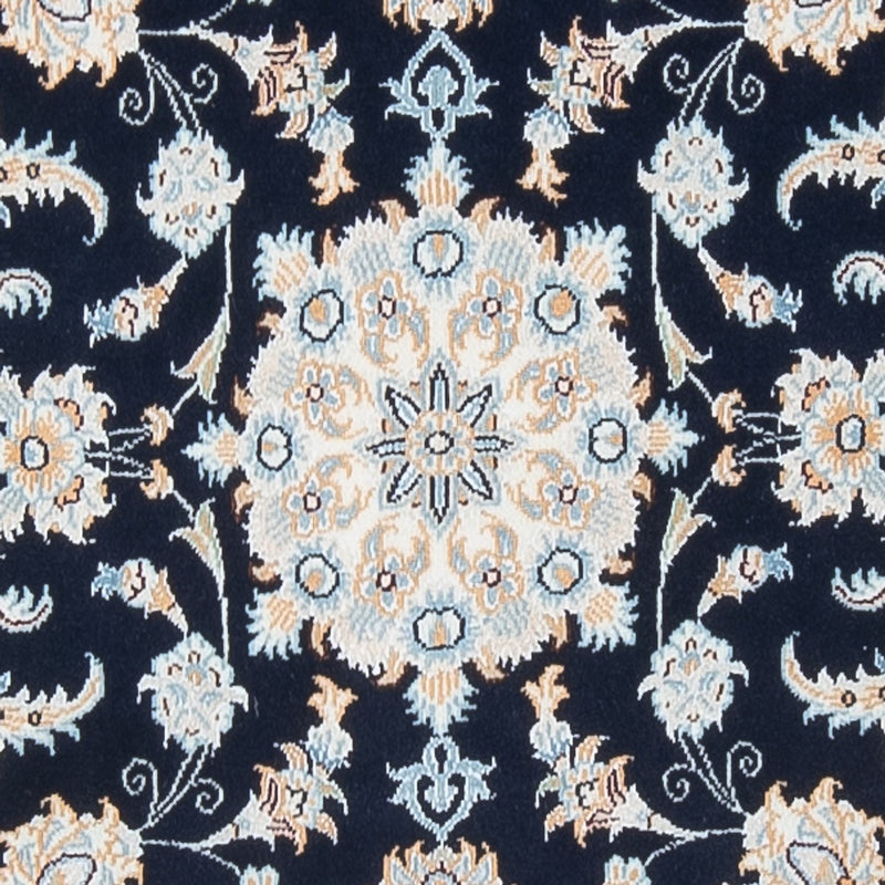 Tapis de couloir Tapis persan - Nain - Premium - 302 x 83 cm - bleu foncé