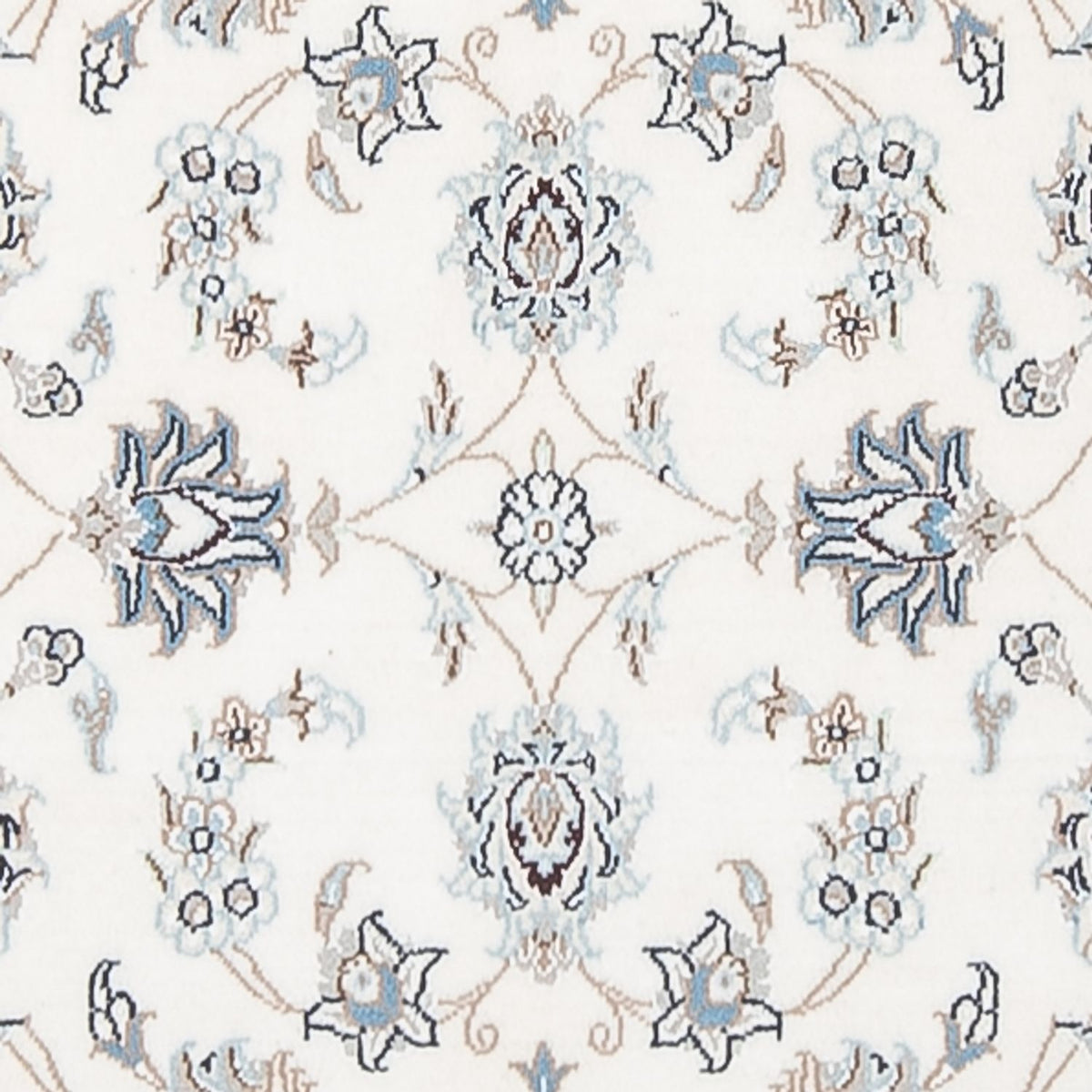 Tapis de couloir Tapis persan - Nain - Premium - 301 x 84 cm - crème