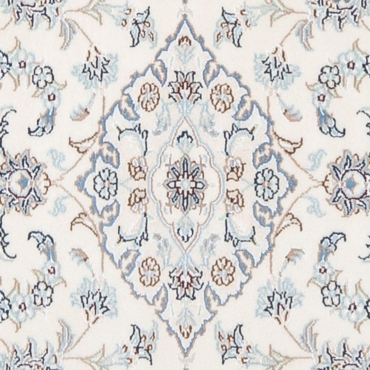 Tapis de couloir Tapis persan - Nain - Premium - 295 x 80 cm - crème