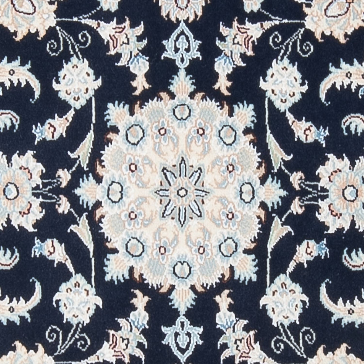 Tapis de couloir Tapis persan - Nain - Premium - 296 x 81 cm - bleu foncé